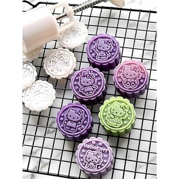 三木家凱蒂貓50克125克63克卡通helloKitty冰皮手壓月餅模具