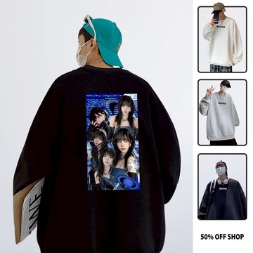 劉知珉 Karina aespa KPOP韓星 圓領純棉刷絨大學T 男女衛衣 台灣製原創動漫