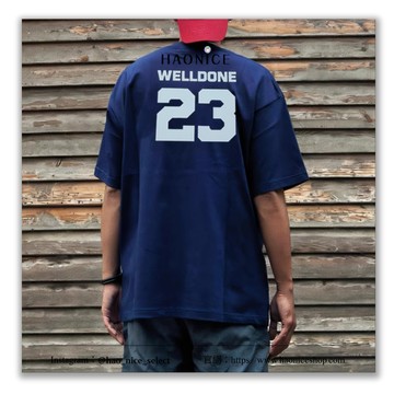 【HAO NICE】100%正品 WE11DONE TRACK 韓國潮牌刺繡數字圓領棉質短袖 T恤