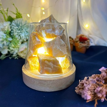 【MU工坊】黃東陵擴香石夜燈/水晶擴香燈/碎石/室內香薰/淨化