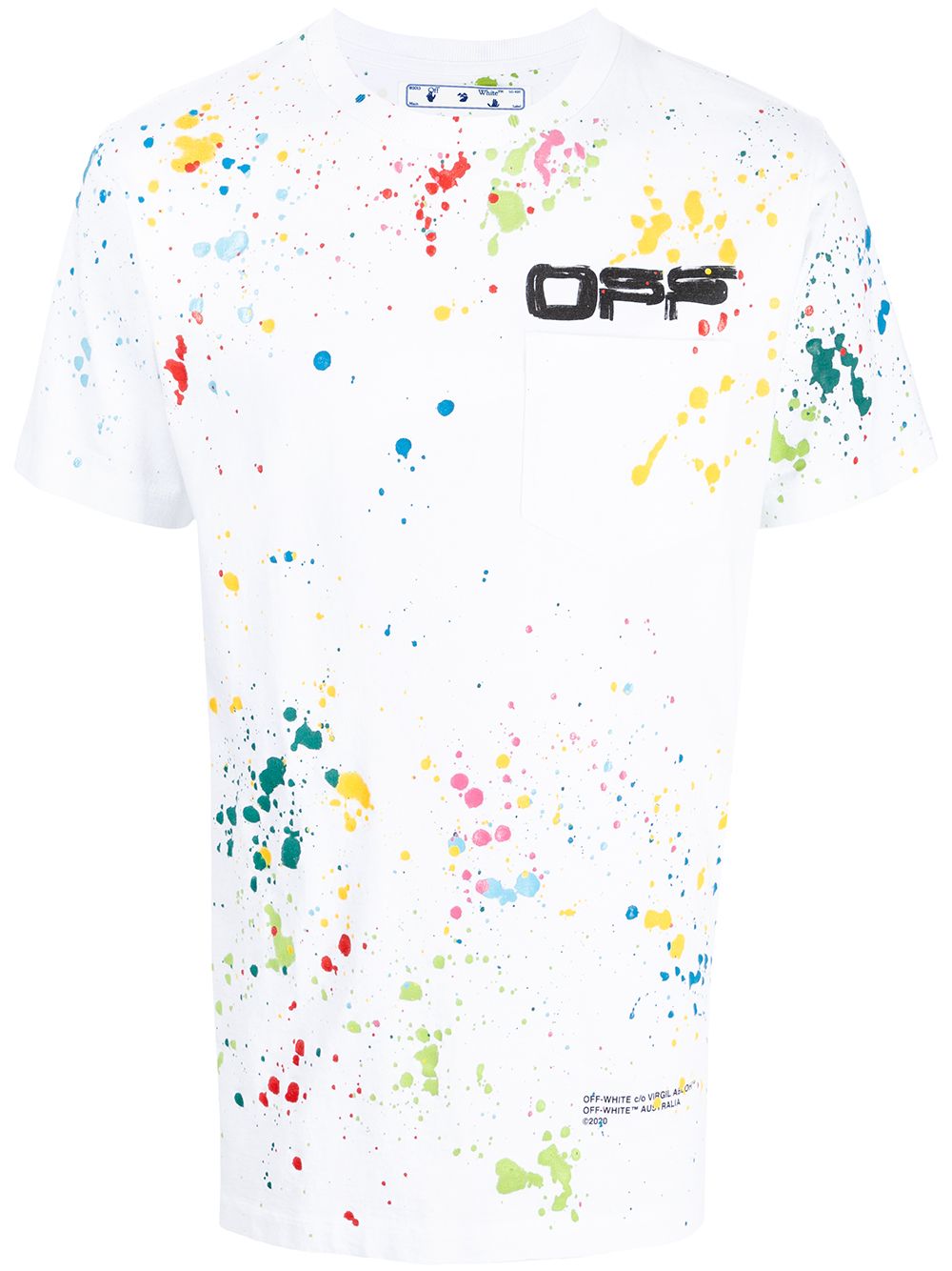 Off-White - X Marais Splatter print T-Shirt - men - Cotton - XS推薦| Farfetch  | LINE購物