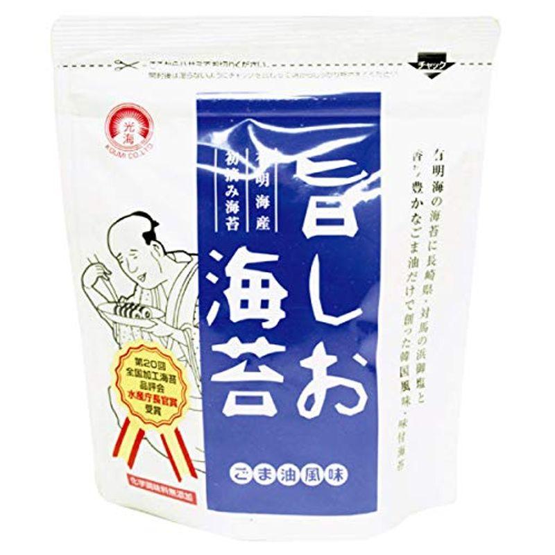 光海 旨しお海苔 ごま油風味 8つ切 40枚入 30袋