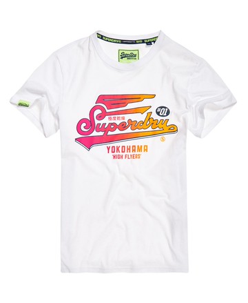 跩狗嚴選 極度乾燥 Superdry HF 白 光學白 上衣 短袖 有機純棉 撞色Logo