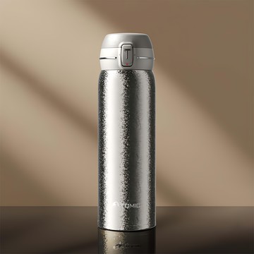 半島良品 特美刻 純鈦彈蓋保溫杯  500ml  1個  月光銀