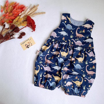 燈籠連身裝 粉嫩系恐龍