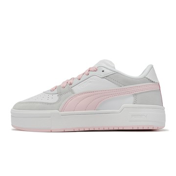 Puma 休閒鞋 Ca Pro Queen Of 3S Wns 女鞋 粉 白 麂皮 皮革 低筒 微厚底 395882-01