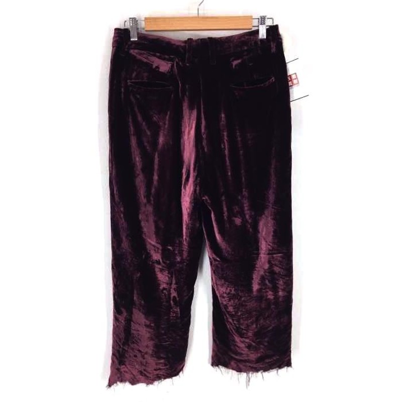 アンユーズド UNUSED VELVET TROUSERS ワンタック ベロアパンツ