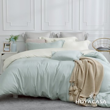 HOYACASA 60支天絲被套床包組｜抹茶奶霜｜法式簡約｜(單人/雙人/加大/特大)