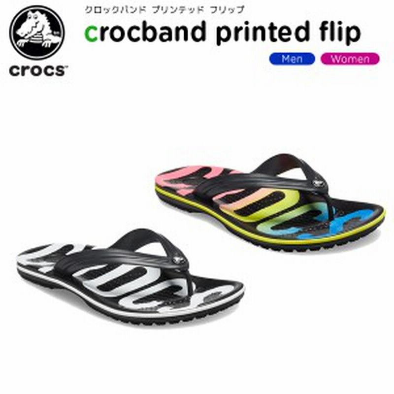 クロックス Crocs クロックバンド プリンテッド フリップ Crocband Printed Flip メンズ レディース サンダル シューズ C B 通販 Lineポイント最大1 0 Get Lineショッピング