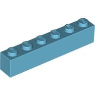 基本磚 1x6x1 湖水藍色 3009