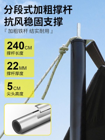 【站內熱銷】黑膠天幕帳篷戶外加厚防曬塗層蝶形遮陽棚野營便攜全套露營裝備YO