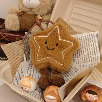 ✨ 卿選好物 ✨可愛趣味星星毛絨掛件聖誕創意餅乾公仔玩偶節日禮品包包掛飾ins