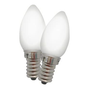美克斯unimaxpl-03wh燭檯led燈泡0.6w 2顆裝 白/紅(燈泡e12省電 神明燈泡