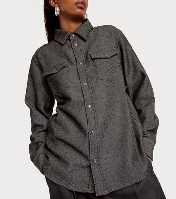 God's True Cashmere Cashmere and cotton denim shirt