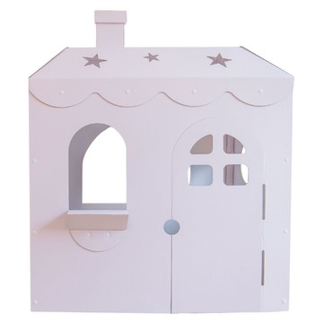KidWish 兒童專屬別墅大型紙屋  1個  100 x 65 x 120 cm  白色