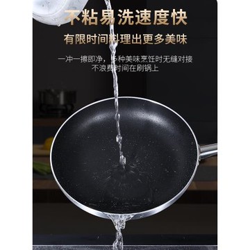 不沾鍋平底鍋復合底煎蛋鍋家用炒鍋小鍋煎牛排商用電磁爐燃氣通用