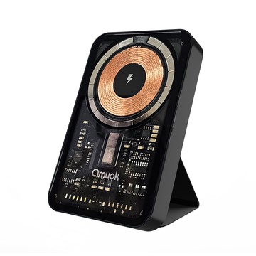 Amuok Magsafe 工業風磁吸行動電源/黑_廠商直送