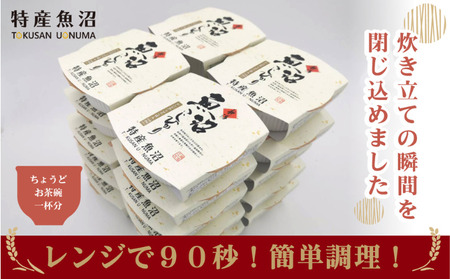 魚沼米農家の作った 魚沼産コシヒカリ もっちり美味しいパックご飯150g×20個