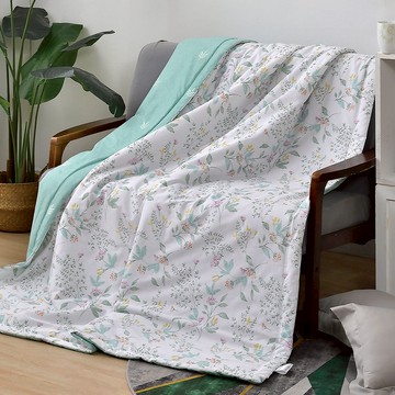 La Belle 純棉 抗菌 透氣 涼被 5x6.5尺 花海紛菲 空調被 格蕾寢飾