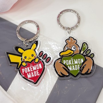 HUMAN MADE x POKEMON 寶可夢 聯名 皮卡丘 壓克力 吊飾