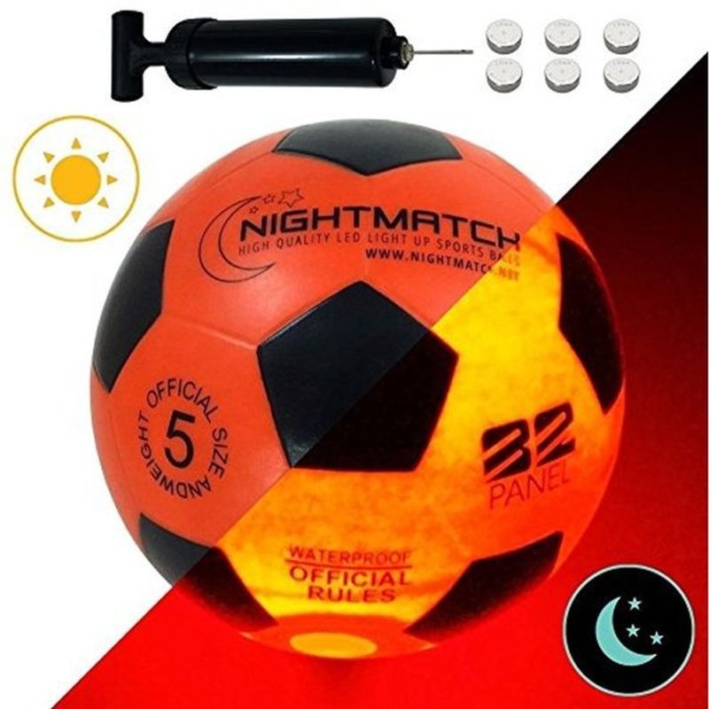 光るサッカーボール 5号球 選べる3カラー Nightmatch ナイトマッチ Led ライトアップ サッカーボール フリースタイル フット 通販 Lineポイント最大0 5 Get Lineショッピング