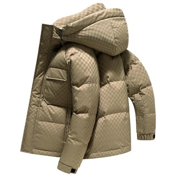 【巴黎精品】現貨+預購 真羽絨90%白鴨絨羽絨外套羽絨衣夾克-保暖短版印花時尚羽絨男外套3色a1is76