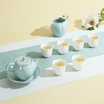 【節日禮物】陸寶 吉相伴茶組 一壺一海六杯