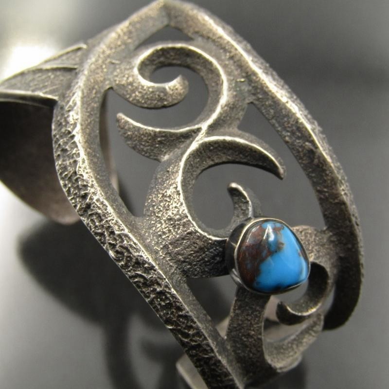 美品 Aaron Anderson ナバホ族 バングル ビズビー ターコイズ 美品 Aaron Anderson ナバホ族 バングル ビズビー ターコイズ