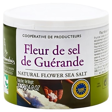 Le Paludier Guerande 葛宏德 法國海鹽 140g 罐裝 來自法國布列塔尼 天然鹽之花  1罐