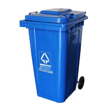 智豪240L垃圾桶 戶外垃圾桶 環衛室外小區有蓋240l塑料帶蓋[DD080109]