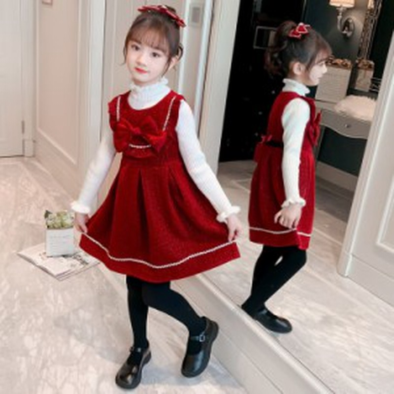 セットアップ キッズ 子供服 女の子 秋冬 長袖 トップス ニット セーター ワンピース 蝶結び カットソー 子供ドレス 韓国子供服 ベビー服 通販 Lineポイント最大3 0 Get Lineショッピング