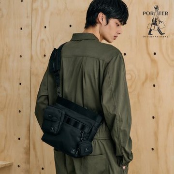 PORTER INTERNATIONAL- 百變自如MULTI斜肩包 - 黑