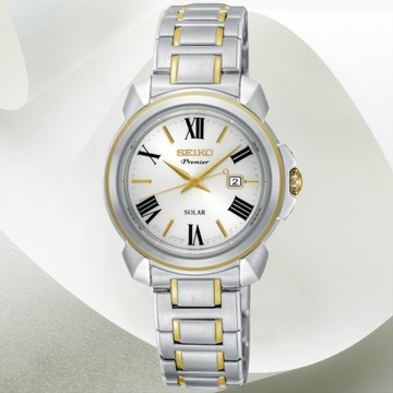 SEIKO精工 Premier系列 太陽能 正裝腕錶 31.5mm (V137-0CT0G/SUT346J1)