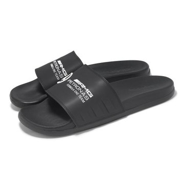adidas x MERCEDES Adilette Comfort 聯名拖鞋 男鞋 女鞋 黑 白 賓士 愛迪達 JR1070