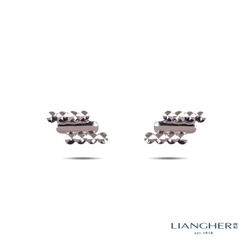 【良和珠寶】藝術白金耳環 純白金耳環 白金耳環 PT950白金鉑金
