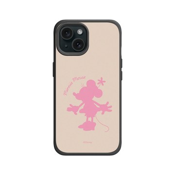 iPhone 15 SolidX 黑 - 迪士尼-米奇 Mickey - 米妮 - 剪影版