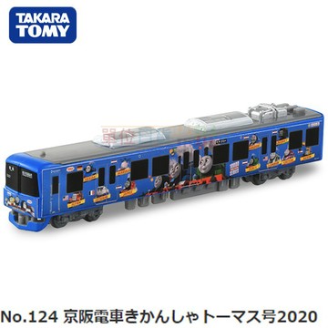 『 單位日貨 』日本正版 TOMICA 多美 THOMAS 湯瑪仕 小火車 造型 京阪電車 合金 小車 NO.124