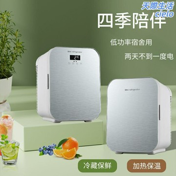 【冷暖雙用】迷你冰箱 宿舍冰箱 車載冰箱 化妝品冰箱 租房冰箱 小型冰箱 家用冰箱 半導體製冷 靜音節能 化妝品冷藏/母嬰母乳/藥品保存專用