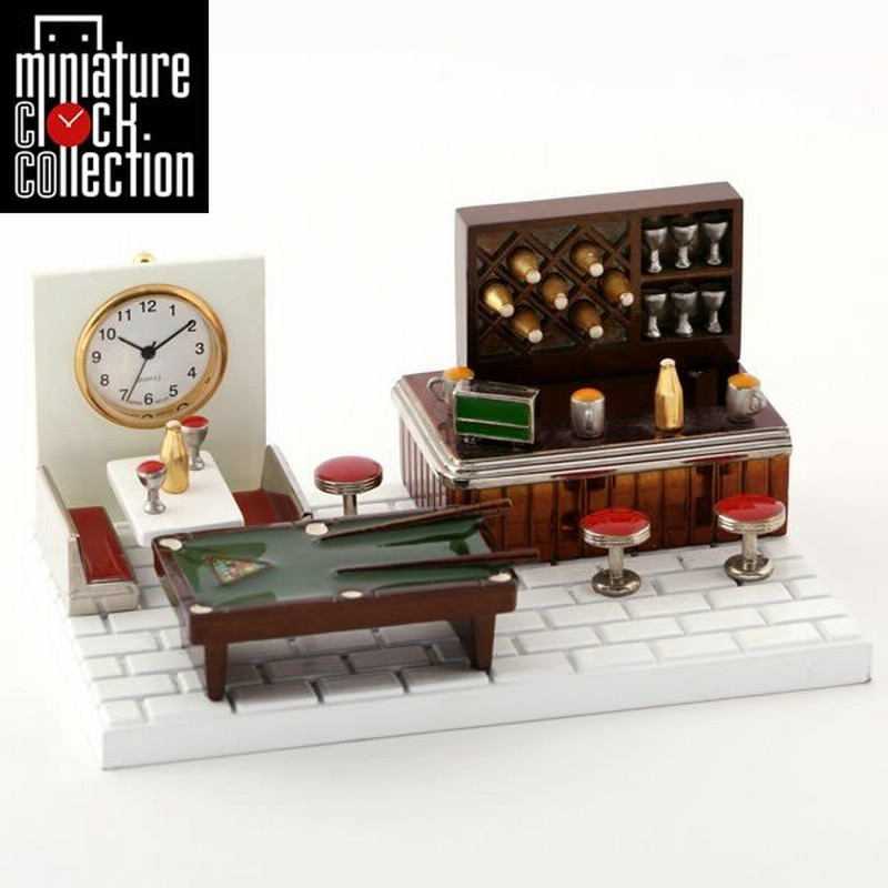 ミニチュア クロック 置時計 プールバー型 日本製クォーツ おしゃれ 小さい アナログ 卓上 インテリア デザイン かわいい 雑貨 ギフト C3325 通販 Lineポイント最大0 5 Get Lineショッピング