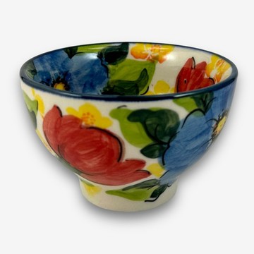 波蘭手繪手工陶-小碗 點心碗 調味碗 置物碗 9.5cm 藍色知性系列