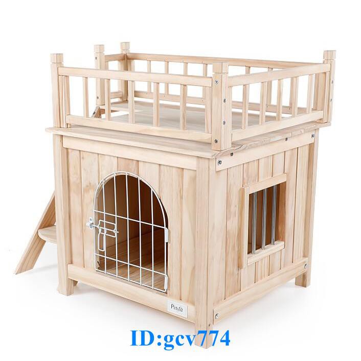 犬小屋ペット上下床実木ペット窩泰迪床猫床金毛犬