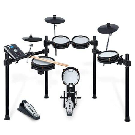 Alesis Drums Command Mesh SE Kit Electric Drum Set with Quiet Dual Zone Mesh Pads, USB MIDI Connectivity and 600  Electronic ＆ Acoustic Drum Sounds