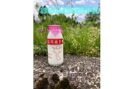 Yatsuo MILK (牛乳)10本セット　富山八尾のおいしいビン牛乳