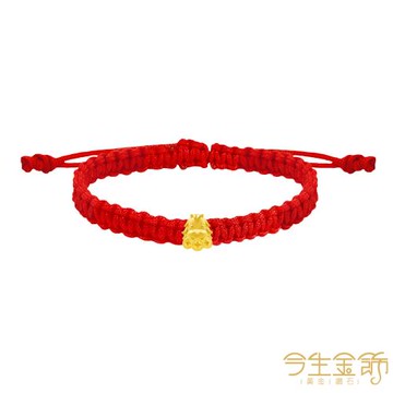 【今生金飾】富貴金馬手繩 黃金串珠手繩
