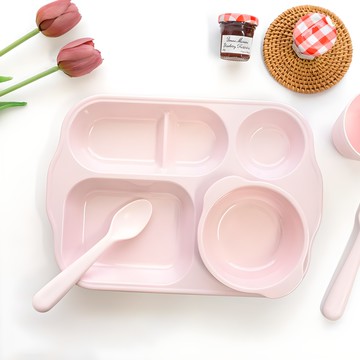 Roya 805 幼兒餐盤組 粉色  1組  嬰兒餐盤+嬰兒餐碗