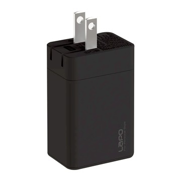 LaPO 65W氮化鎵迷你快充電源供應器  黑  1個