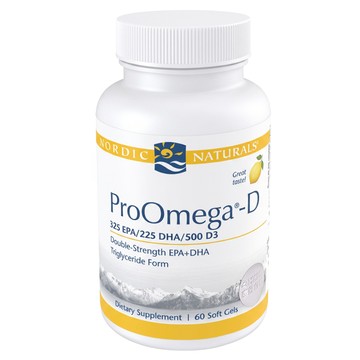 Nordic Naturals 魚油 + D膠囊  60顆  1瓶