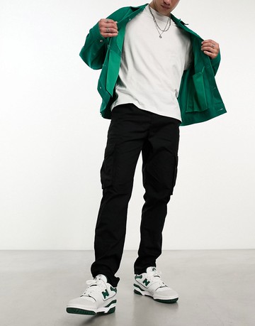 New Look ripstop cargos in black