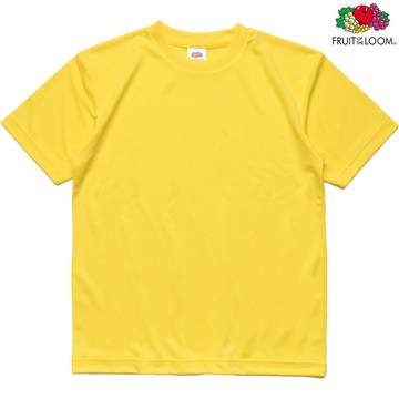 FRUIT OF THE LOOM 水果牌 DY9000 YW 吸濕排汗 4.1OZ 素T 短T (亮黃)