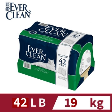 【EverClean 藍鑽】強效低敏結塊貓砂42lb